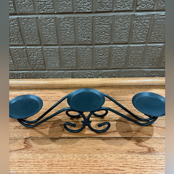 Longaberger Black Wrought Iron Candle Stand - Picture 1 of 1